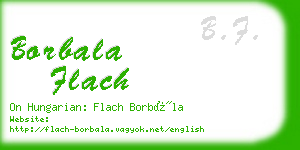 borbala flach business card